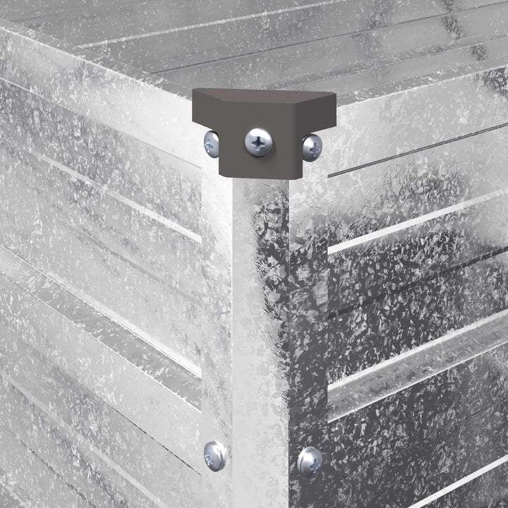 Hævet Havebed Sølv 160 x 40 x 55 cm galvaniseret