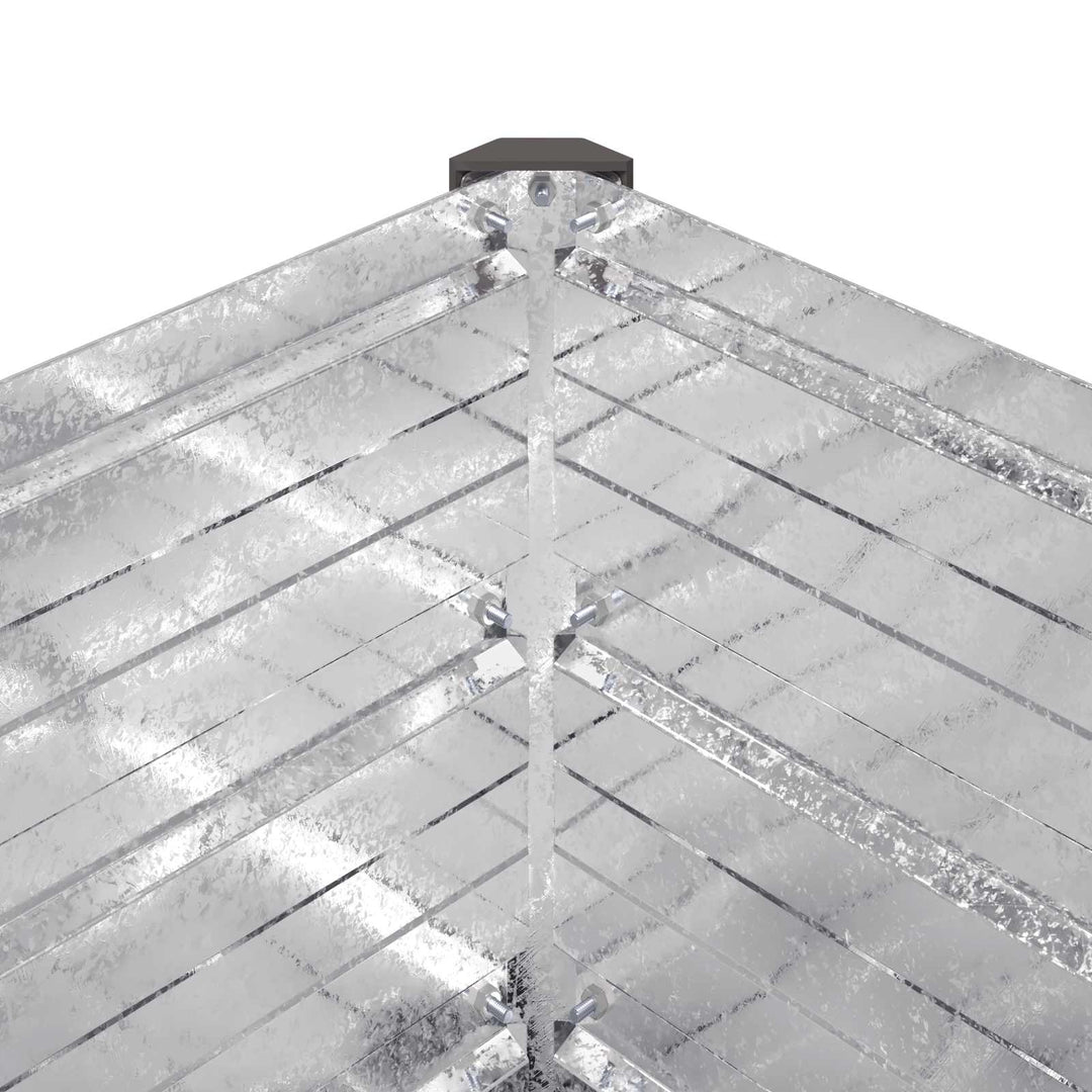 Hævet Havebed Sølv 160 x 40 x 55 cm galvaniseret