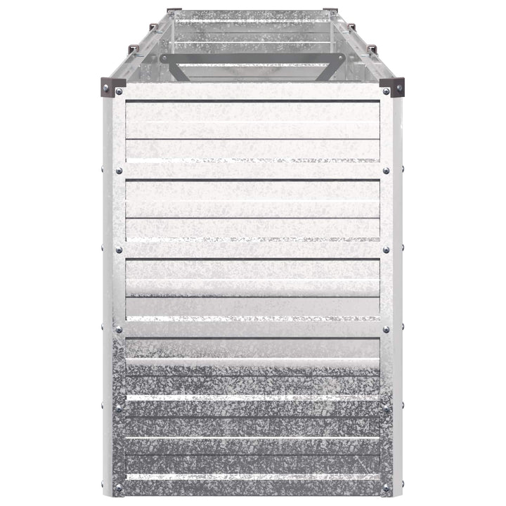 Hævet Havebed Sølv 240 x 40 x 55 cm galvaniseret