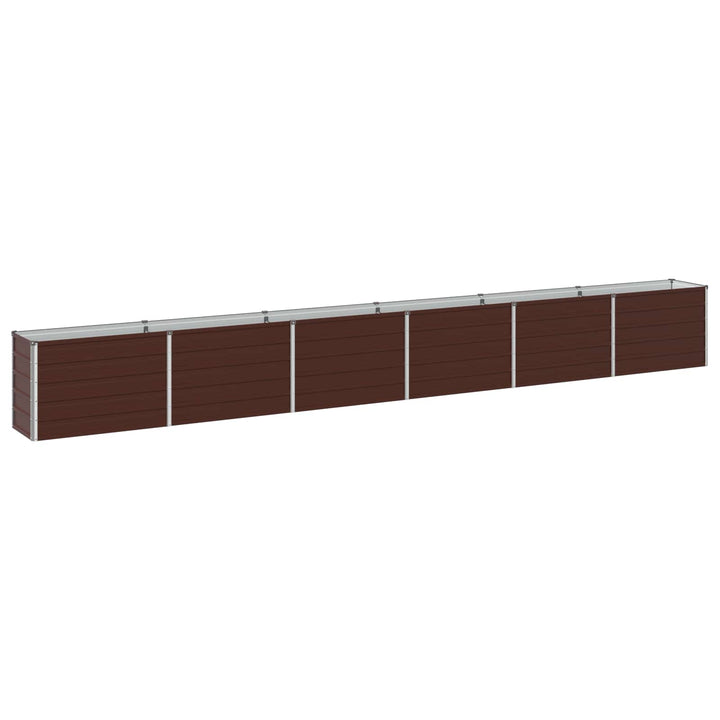 Hævet Havebed Brun 480 x 40 x 55 cm koldvalset stål