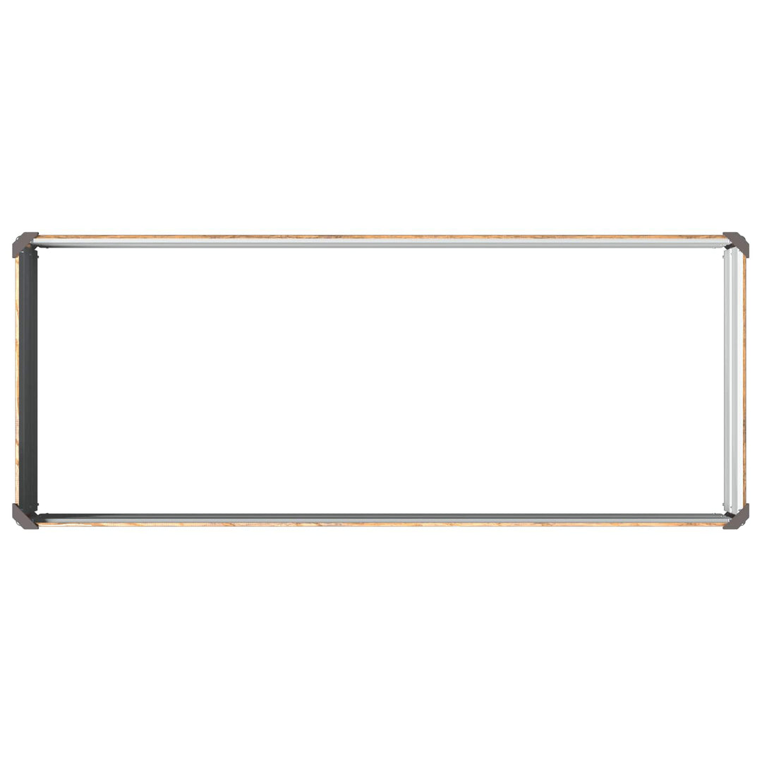 Hævet Havebed Træbrun 100 x 40 x 24 cm koldvalset stål