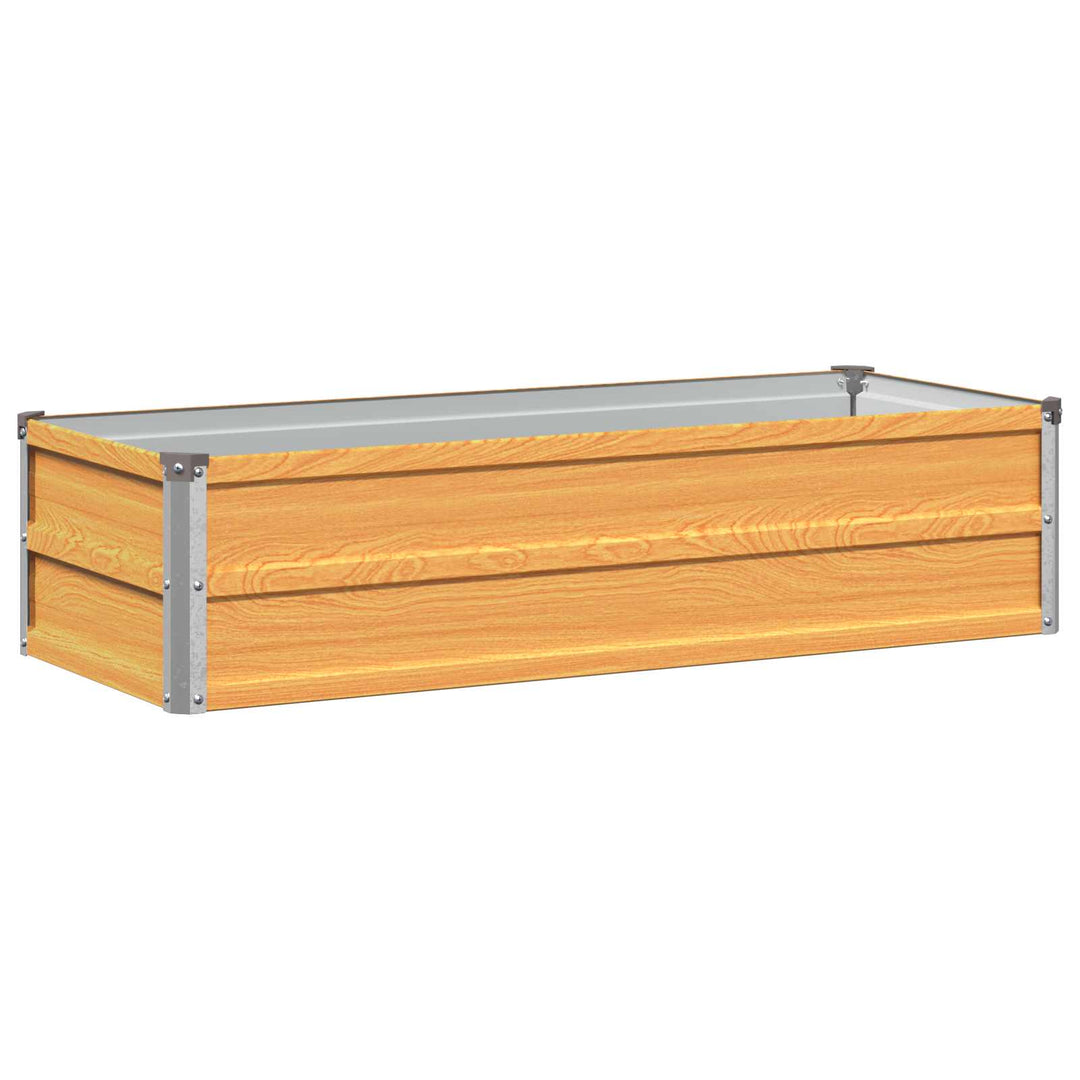 Hævet Havebed Naturfarvet 100 x 40 x 24 cm koldvalset stål