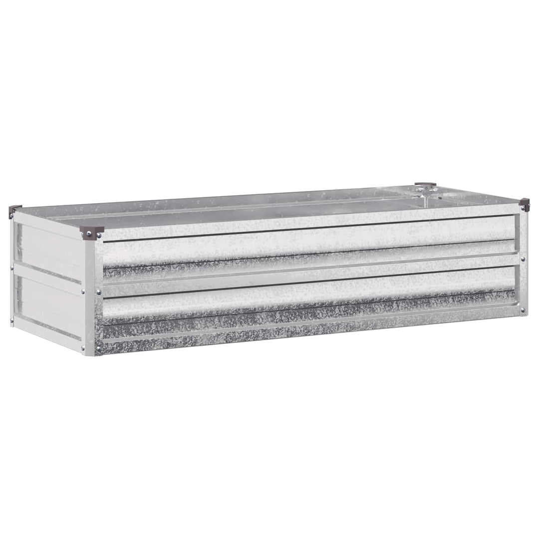 Hævet Havebed Sølv 100 x 40 x 24 cm galvaniseret