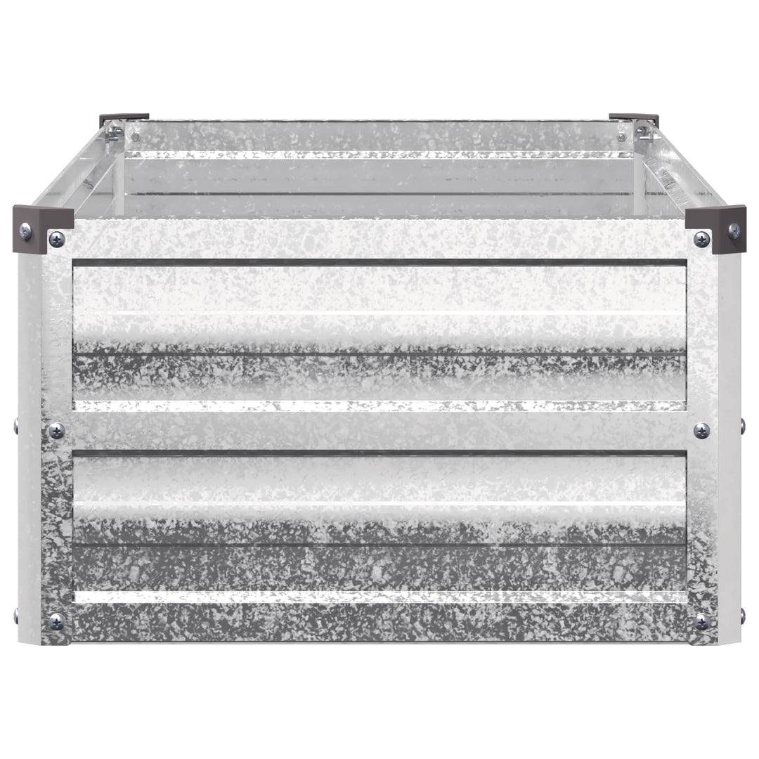 Hævet Havebed Sølv 100 x 40 x 24 cm galvaniseret
