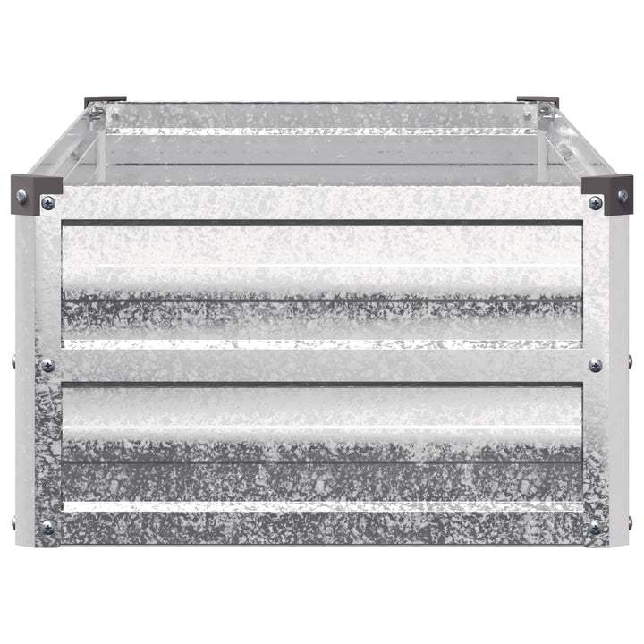 Hævet Havebed Sølv 100 x 40 x 24 cm galvaniseret