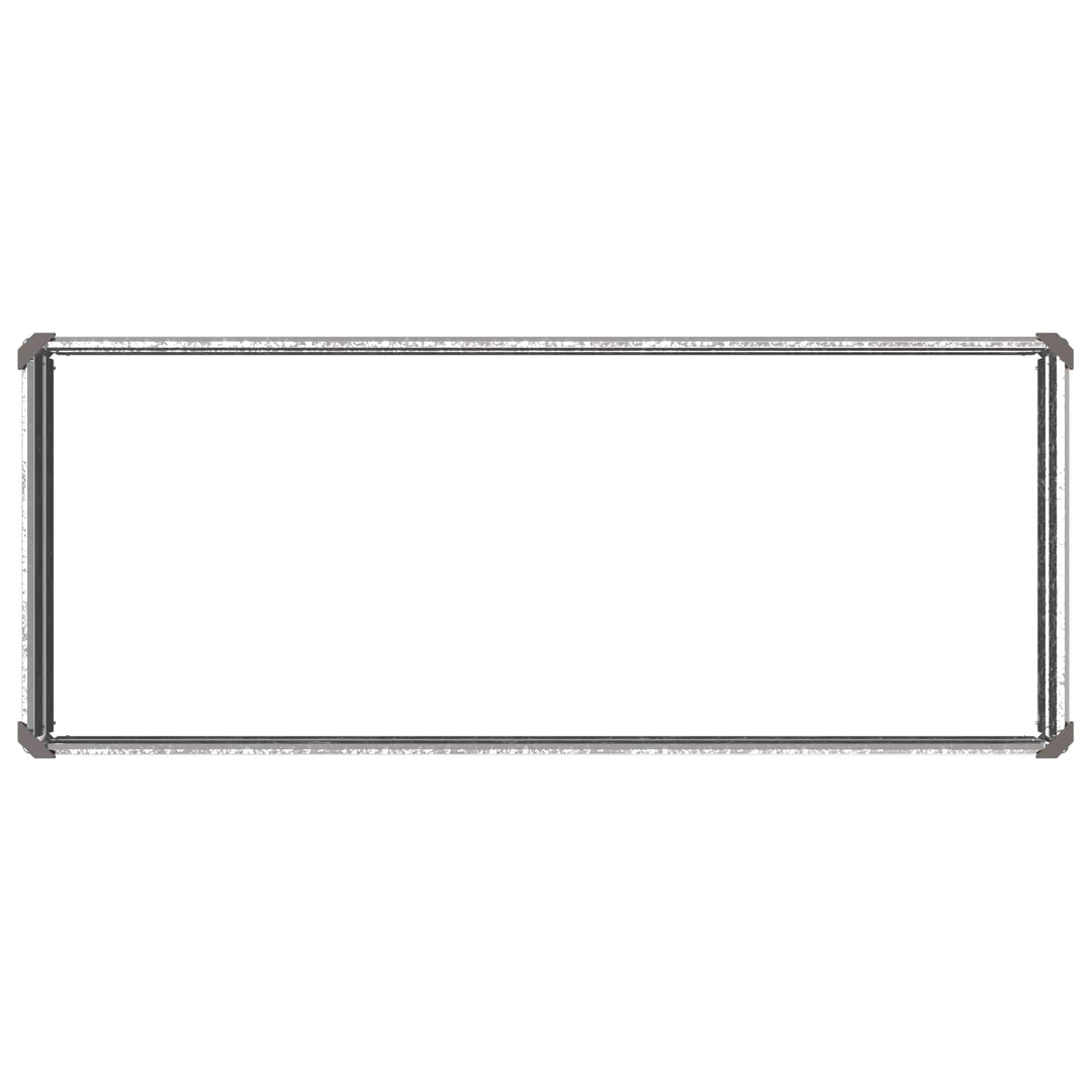 Hævet Havebed Sølv 100 x 40 x 24 cm galvaniseret