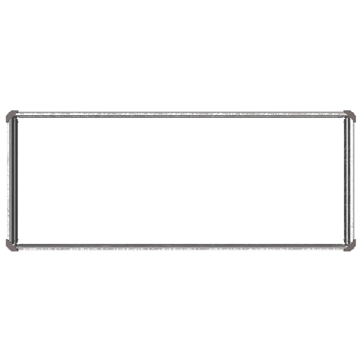 Hævet Havebed Sølv 100 x 40 x 24 cm galvaniseret