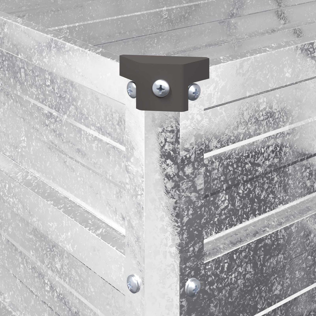 Hævet Havebed Sølv 160 x 40 x 24 cm galvaniseret