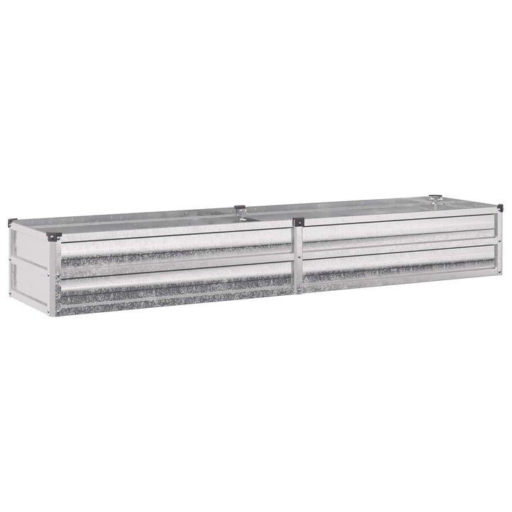 Hævet Havebed Sølv 160 x 40 x 24 cm galvaniseret
