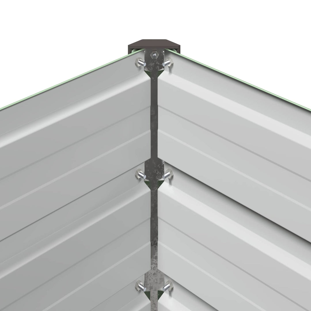 Hævet Havebed Pastel Grøn 240 x 40 x 24 cm koldvalset stål