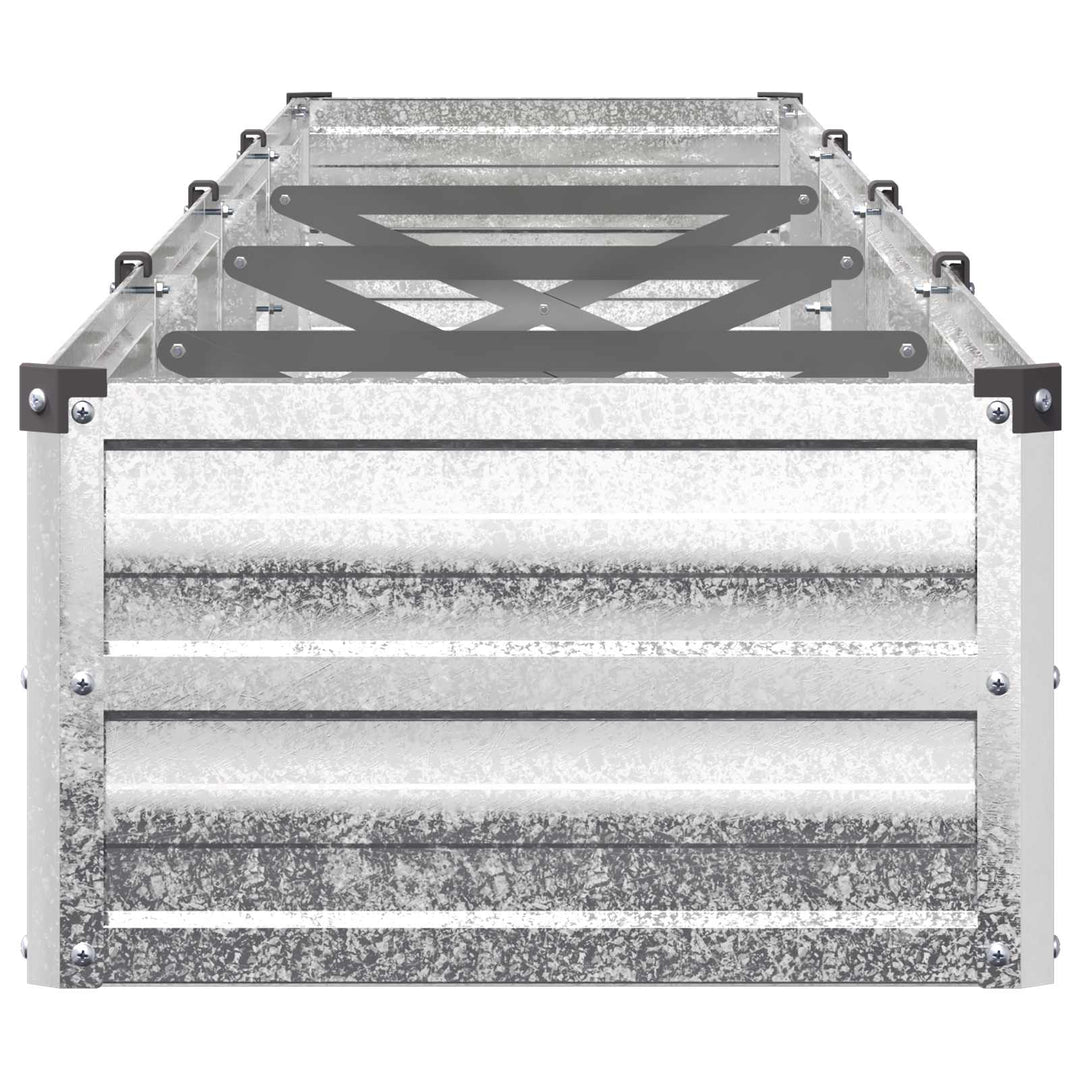 Hævet Havebed Sølv 320 x 40 x 24 cm galvaniseret