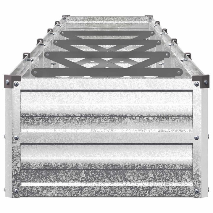 Hævet Havebed Sølv 400 x 40 x 24 cm galvaniseret