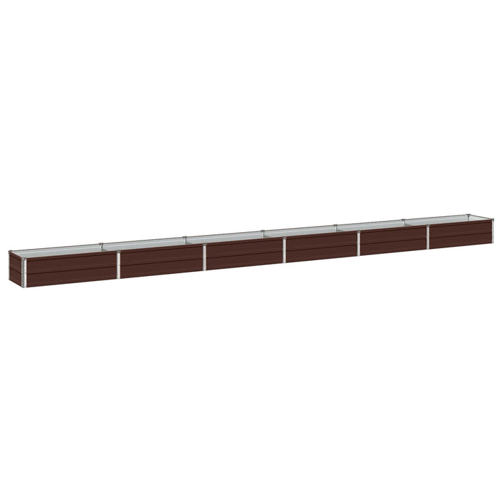 Hævet Havebed Brun 480 x 40 x 24 cm koldvalset stål