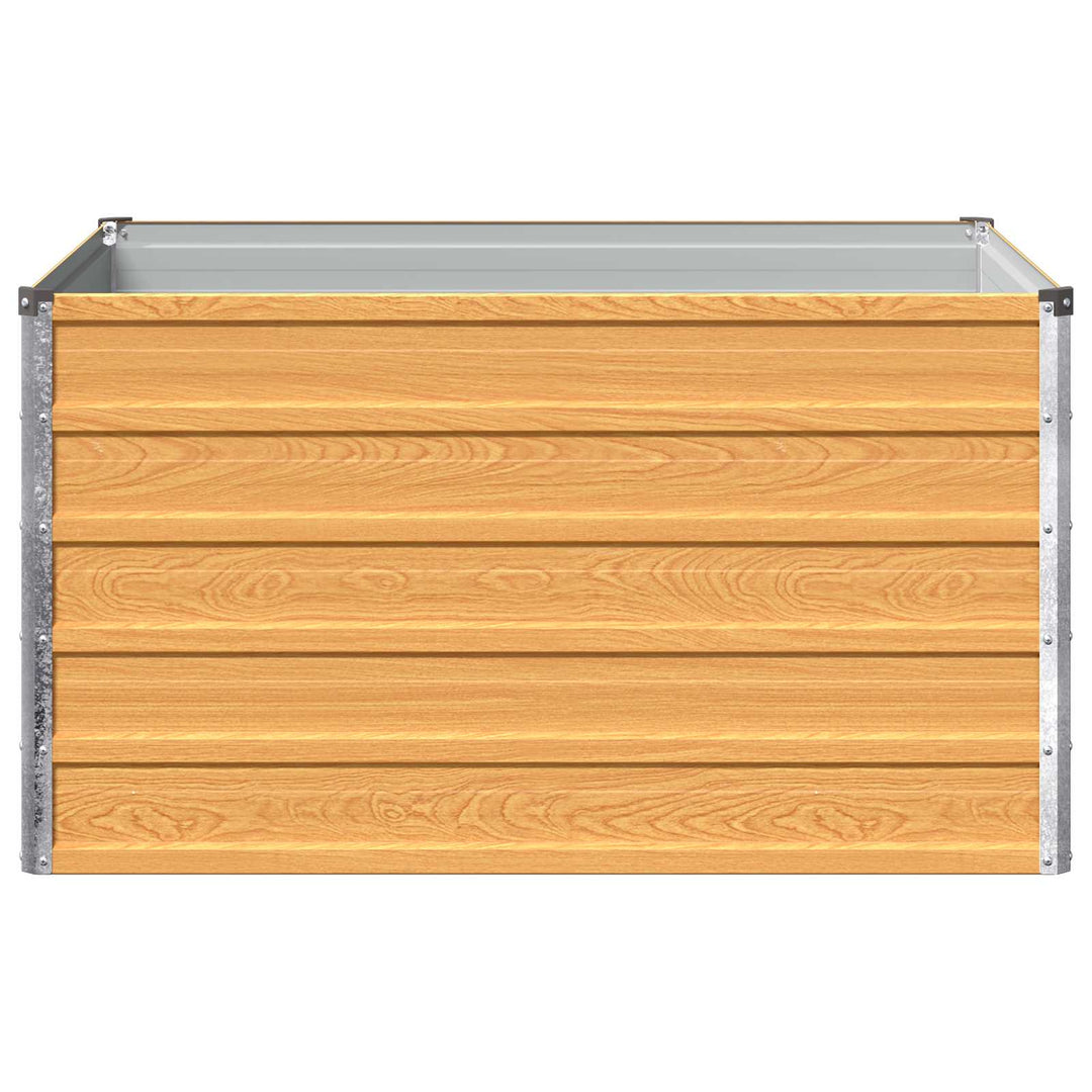 Hævet Havebed Naturfarvet 100 x 80 x 55 cm koldvalset stål