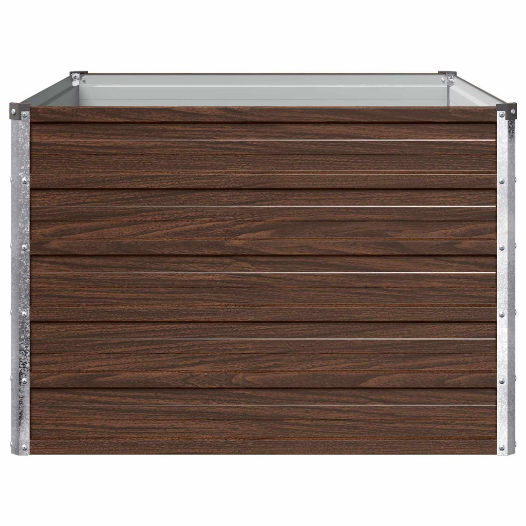 Hævet Havebed Sort 100 x 80 x 55 cm koldvalset stål