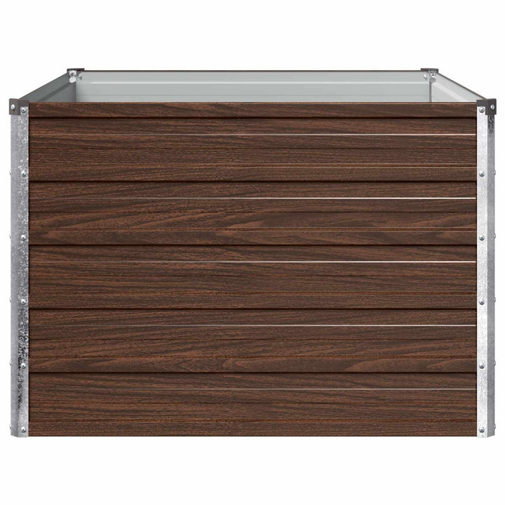 Hævet Havebed Sort 100 x 80 x 55 cm koldvalset stål