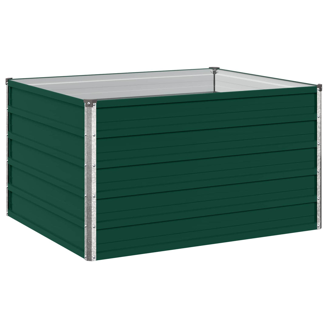 Hævet Havebed Grøn 100 x 80 x 55 cm koldvalset stål