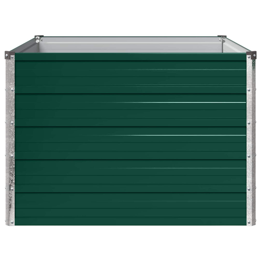 Hævet Havebed Grøn 100 x 80 x 55 cm koldvalset stål