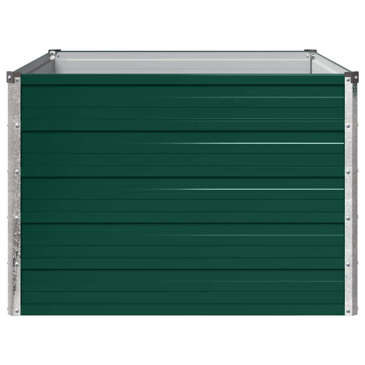 Hævet Havebed Grøn 100 x 80 x 55 cm koldvalset stål