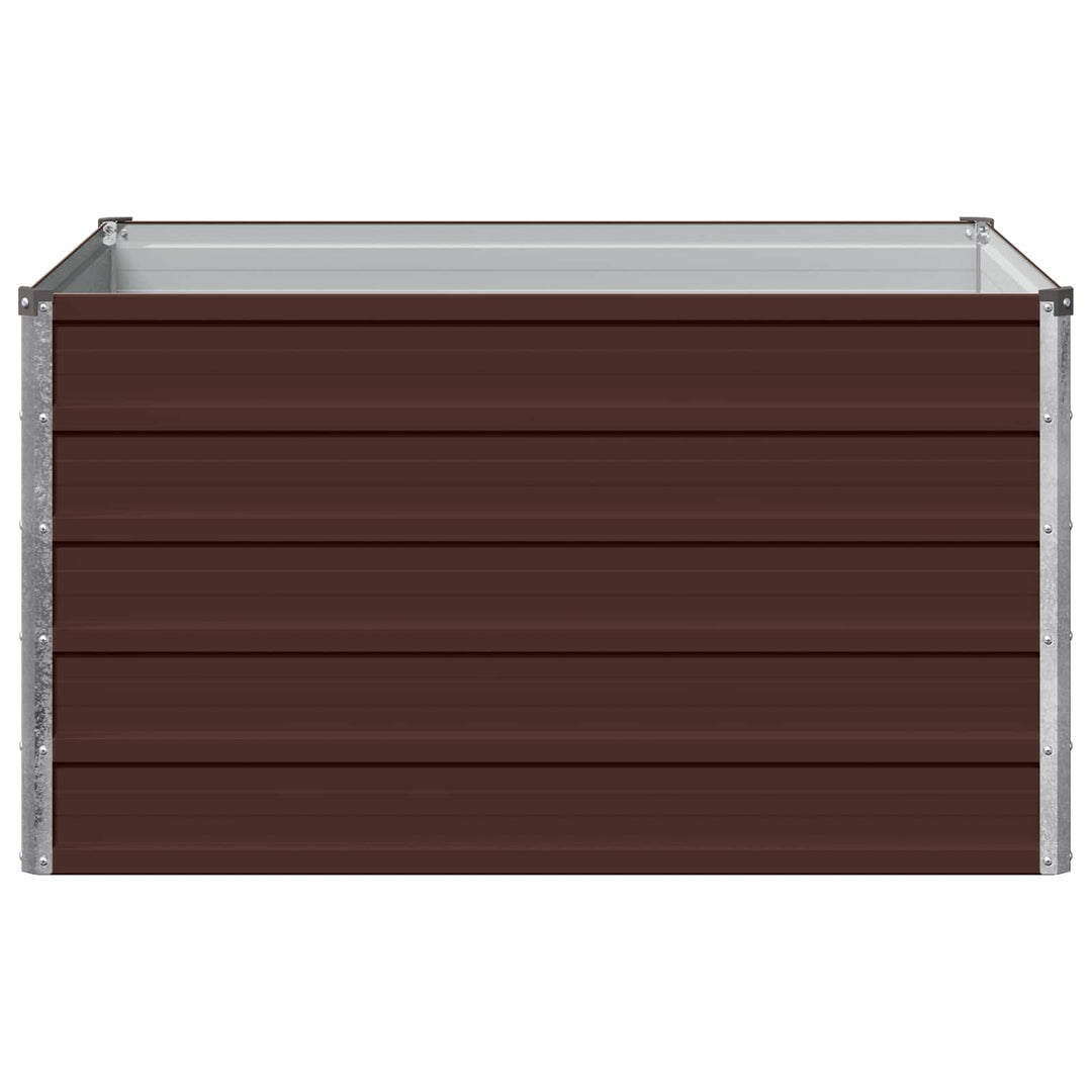 Hævet Havebed Brun 100 x 80 x 55 cm koldvalset stål