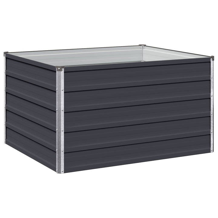 Hævet Havebed Antracit 100 x 80 x 55 cm koldvalset stål