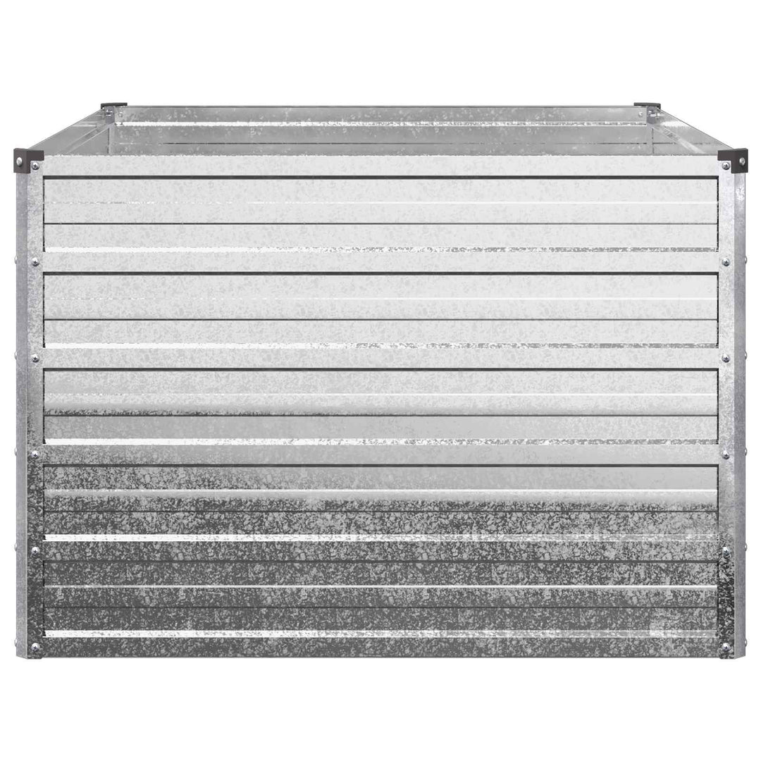 Hævet Havebed Sølv 100 x 80 x 55 cm galvaniseret