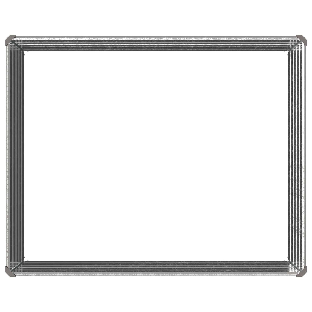 Hævet Havebed Sølv 100 x 80 x 55 cm galvaniseret