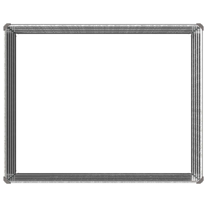 Hævet Havebed Sølv 100 x 80 x 55 cm galvaniseret