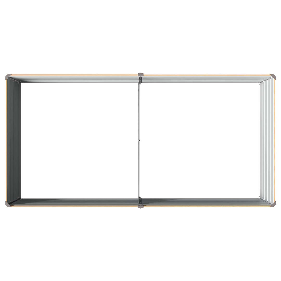 Hævet Havebed Naturfarvet 160 x 80 x 55 cm koldvalset stål
