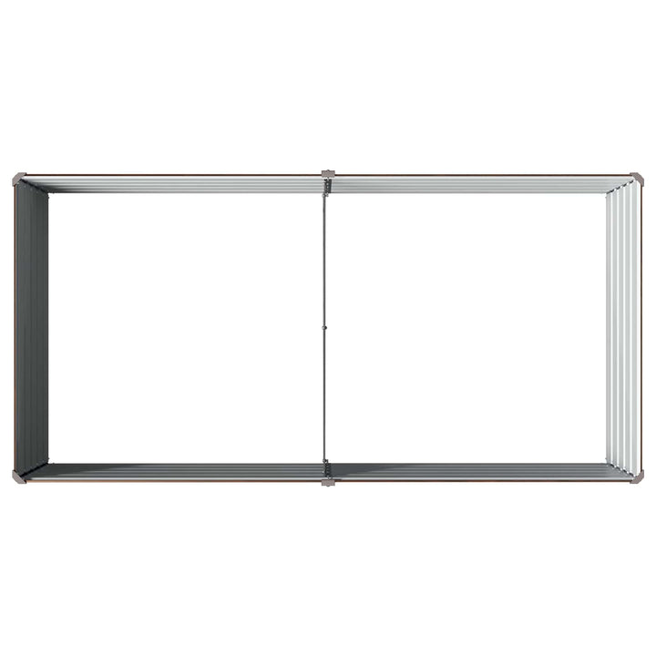 Hævet Havebed Sort 160 x 80 x 55 cm koldvalset stål