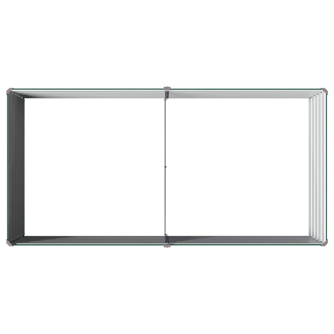 Hævet Havebed Grøn 160 x 80 x 55 cm koldvalset stål