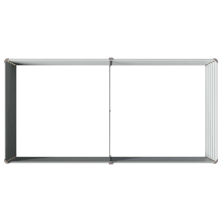 Hævet Havebed Grå 160 x 80 x 55 cm koldvalset stål