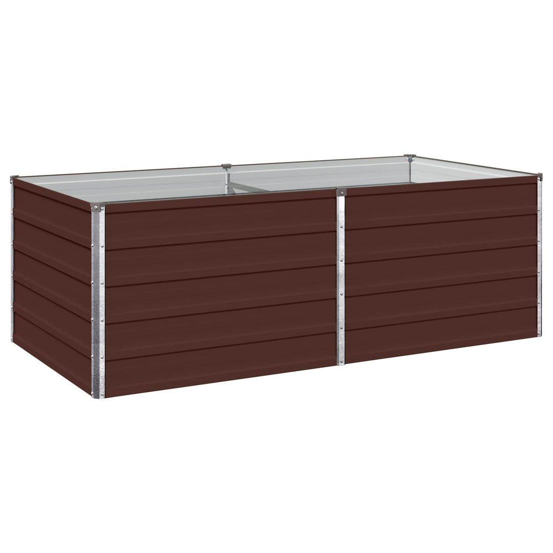 Hævet Havebed Brun 160 x 80 x 55 cm koldvalset stål
