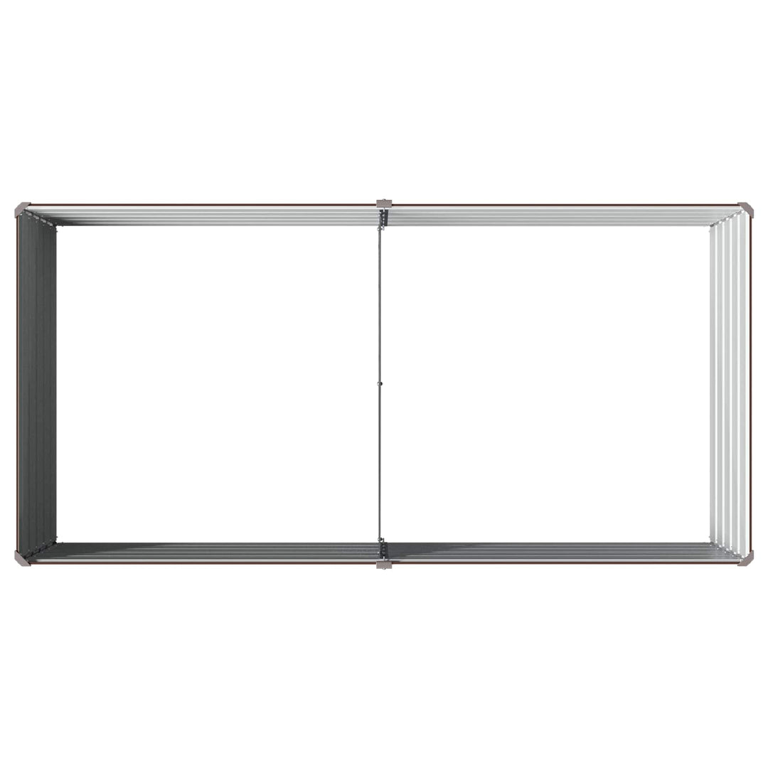 Hævet Havebed Brun 160 x 80 x 55 cm koldvalset stål