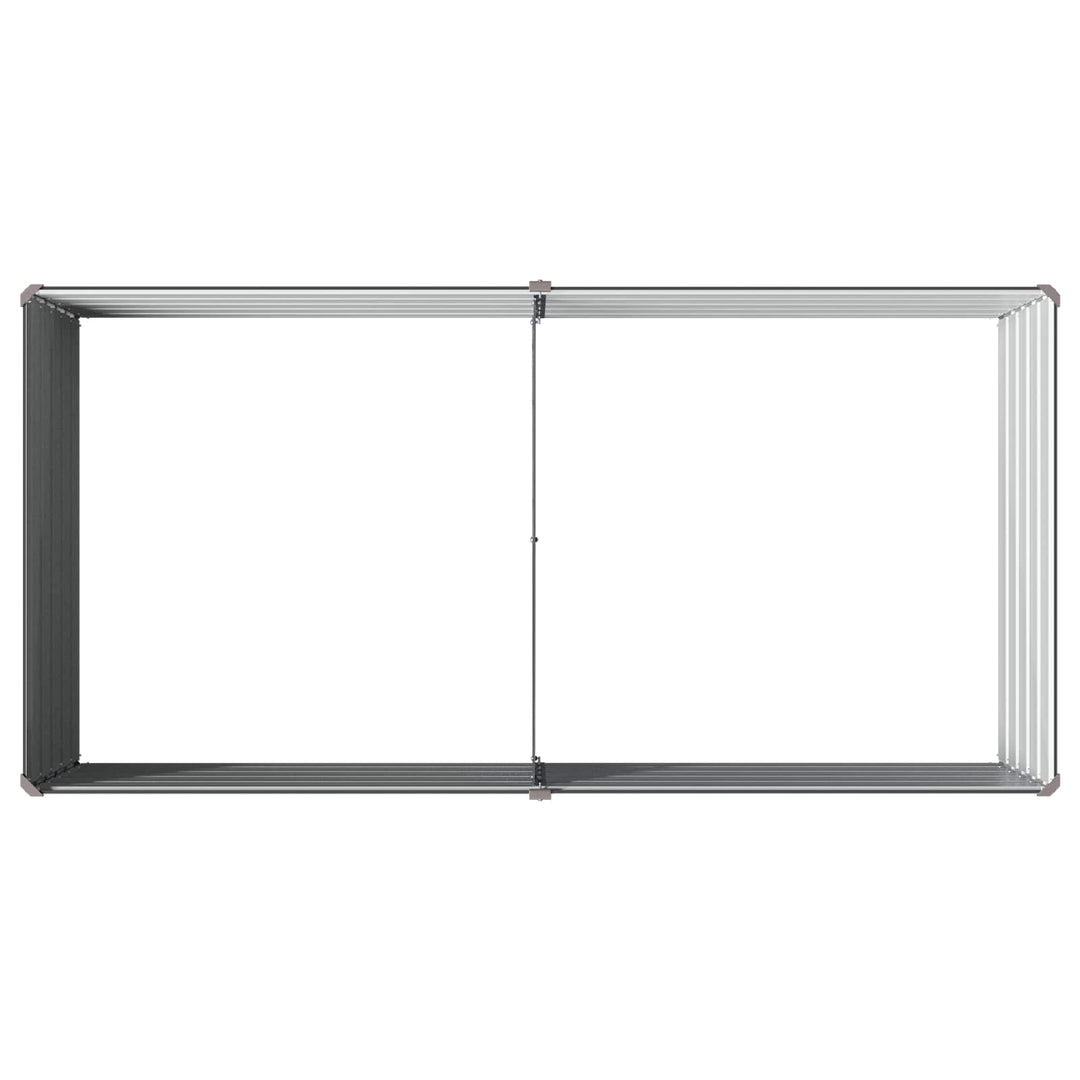 Hævet Havebed Antracit 160 x 80 x 55 cm koldvalset stål