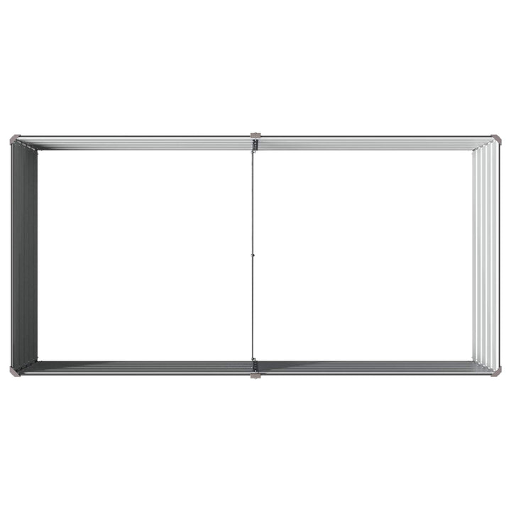 Hævet Havebed Antracit 160 x 80 x 55 cm koldvalset stål