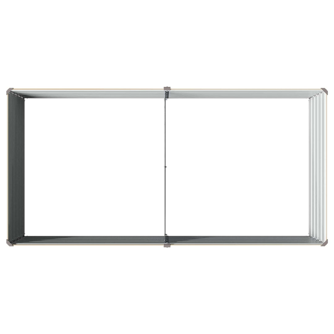 Hævet Havebed Elfenben 160 x 80 x 55 cm koldvalset stål