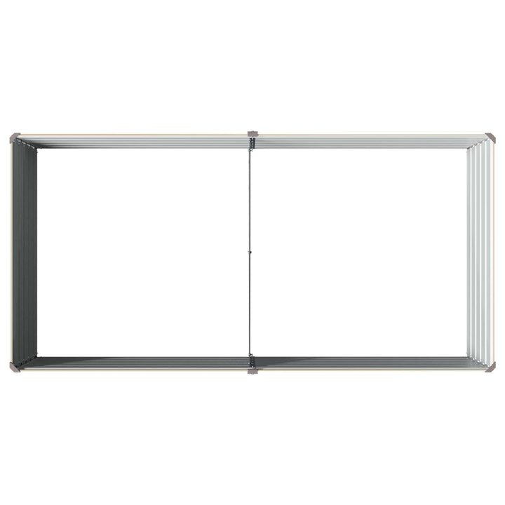 Hævet Havebed Elfenben 160 x 80 x 55 cm koldvalset stål