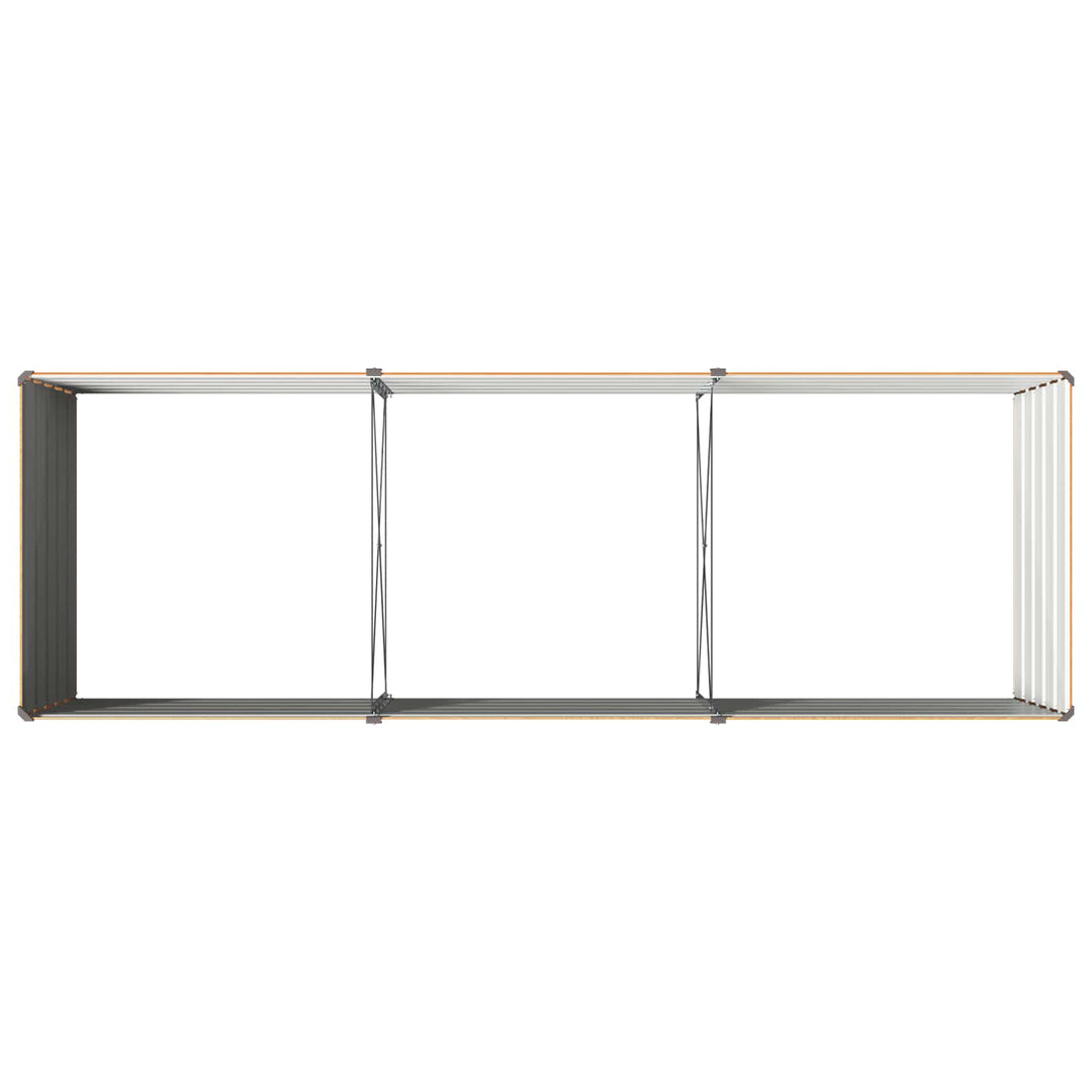 Hævet Havebed Naturfarvet 240 x 80 x 55 cm koldvalset stål