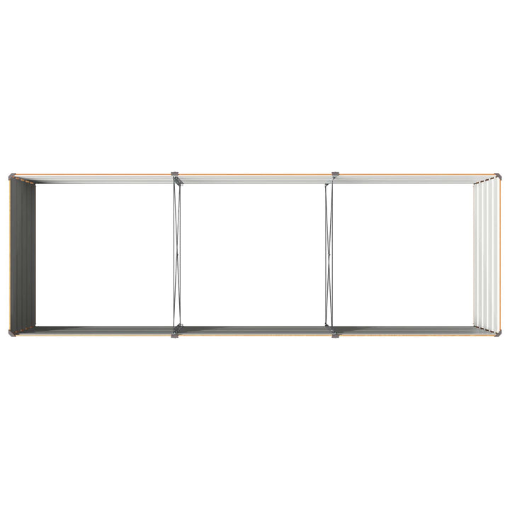 Hævet Havebed Naturfarvet 240 x 80 x 55 cm koldvalset stål