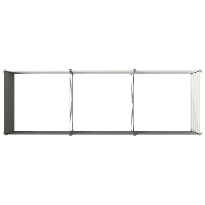 Hævet Havebed Sort 240 x 80 x 55 cm koldvalset stål