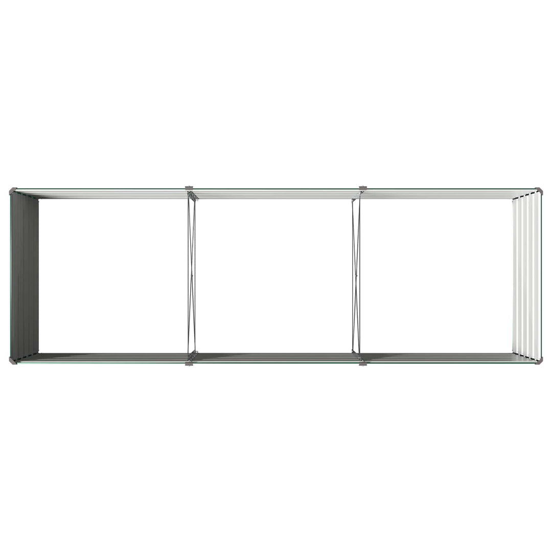 Hævet Havebed Grøn 240 x 80 x 55 cm koldvalset stål