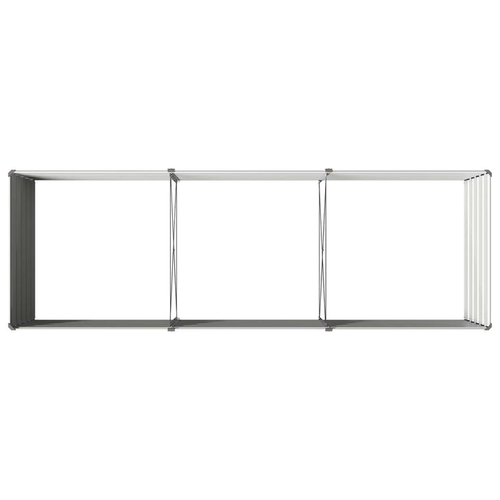 Hævet Havebed Grå 240 x 80 x 55 cm koldvalset stål