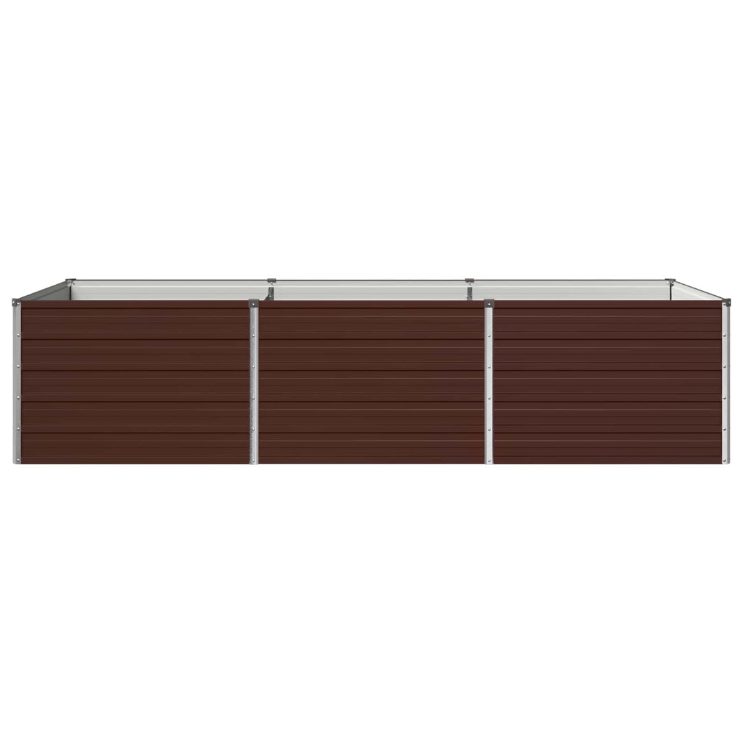 Hævet Havebed Brun 240 x 80 x 55 cm koldvalset stål