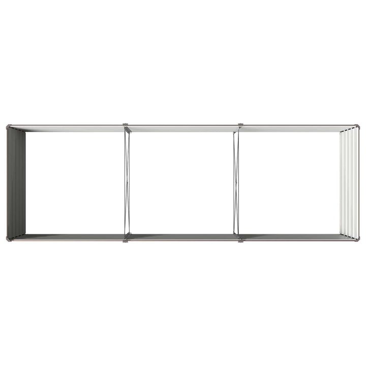 Hævet Havebed Brun 240 x 80 x 55 cm koldvalset stål