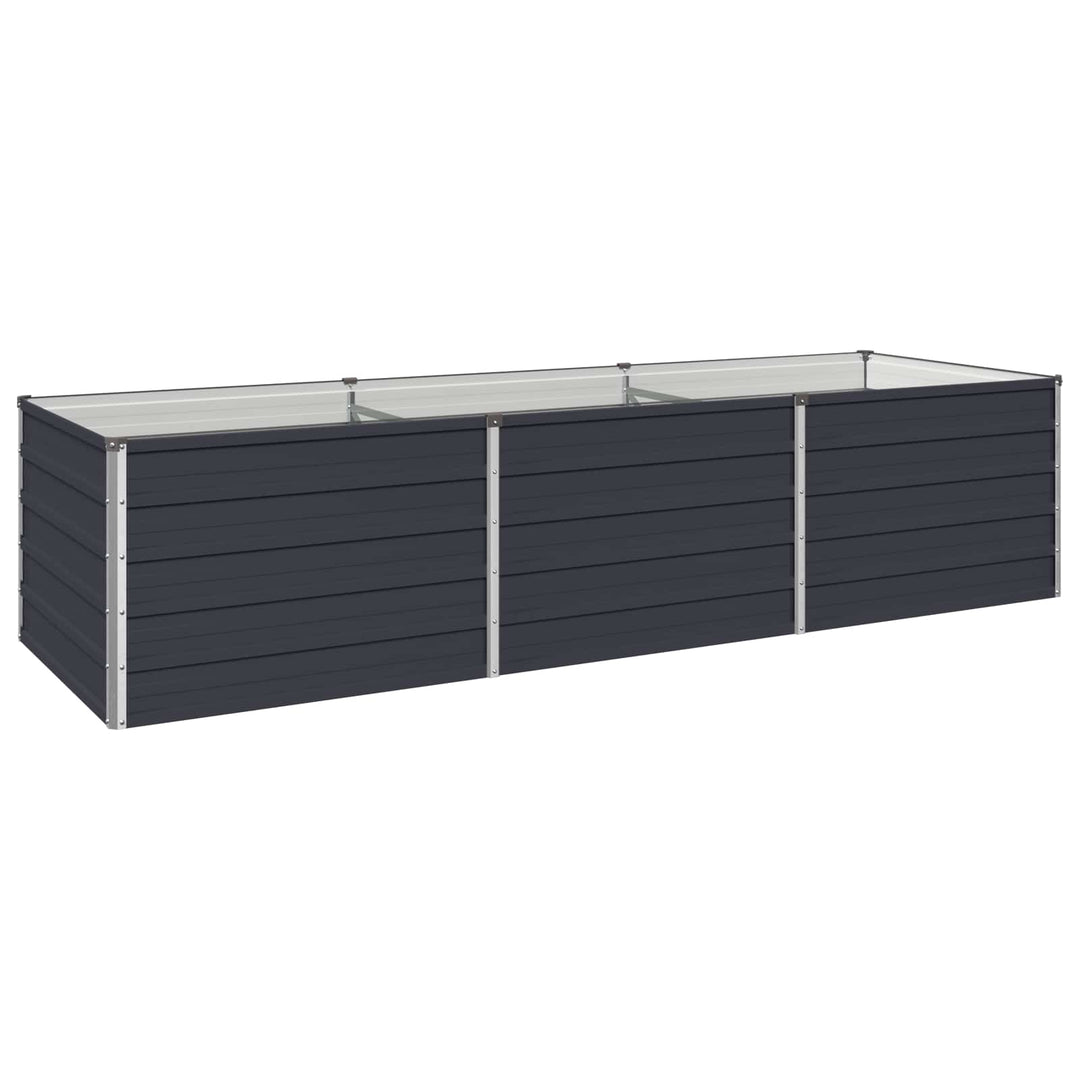 Hævet Havebed Antracit 240 x 80 x 55 cm koldvalset stål