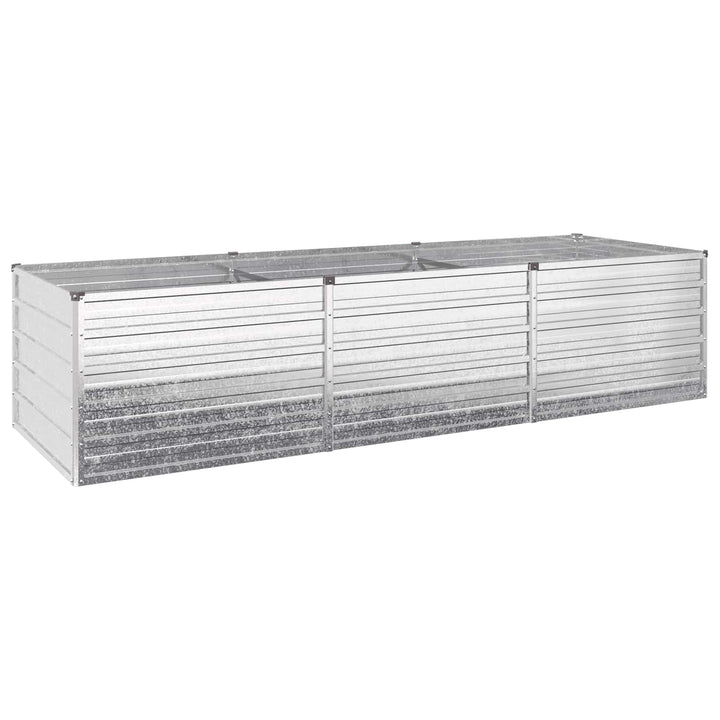 Hævet Havebed Sølv 240 x 80 x 55 cm galvaniseret