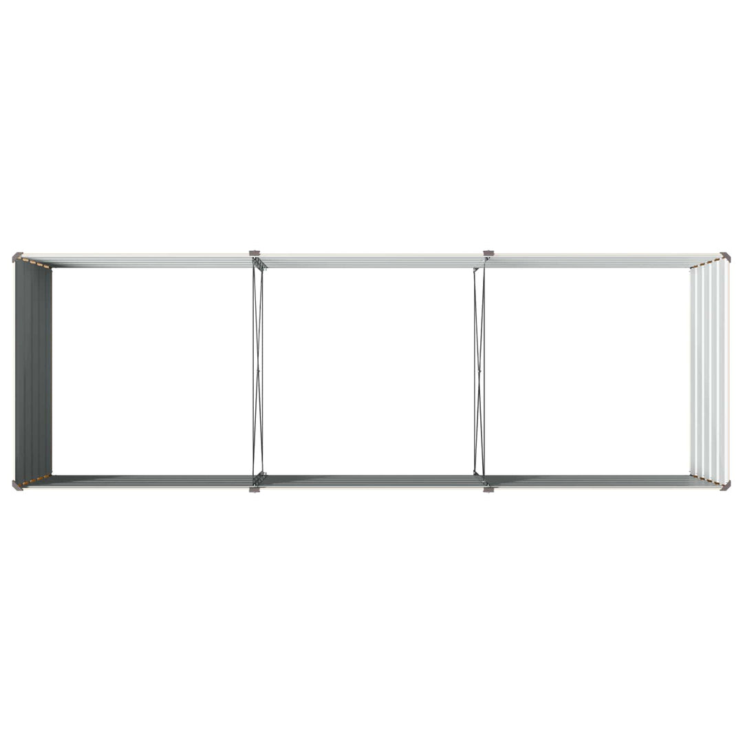 Hævet Havebed Elfenben 240 x 80 x 55 cm koldvalset stål