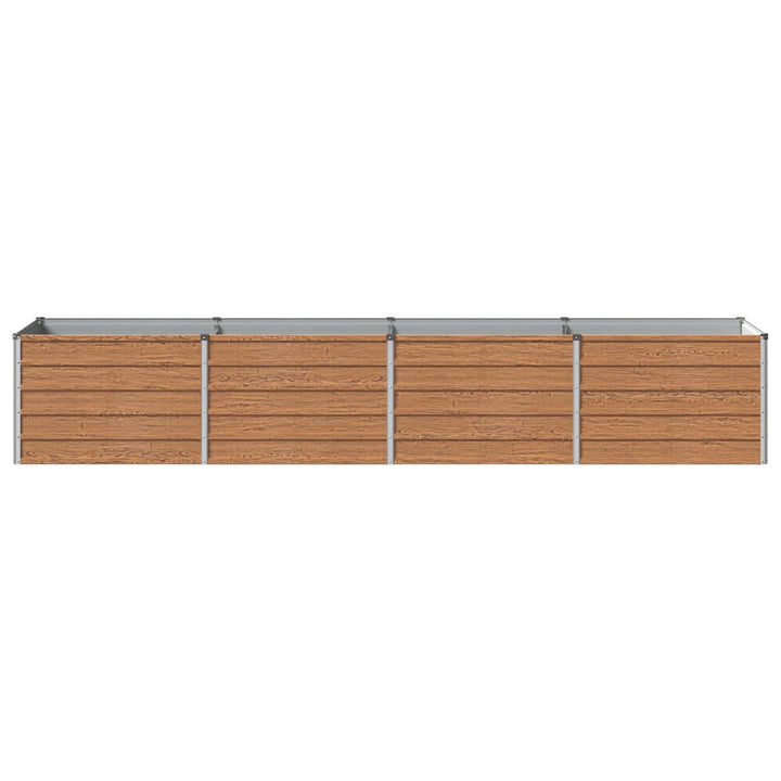 Hævet Havebed Træbrun 320 x 80 x 55 cm koldvalset stål