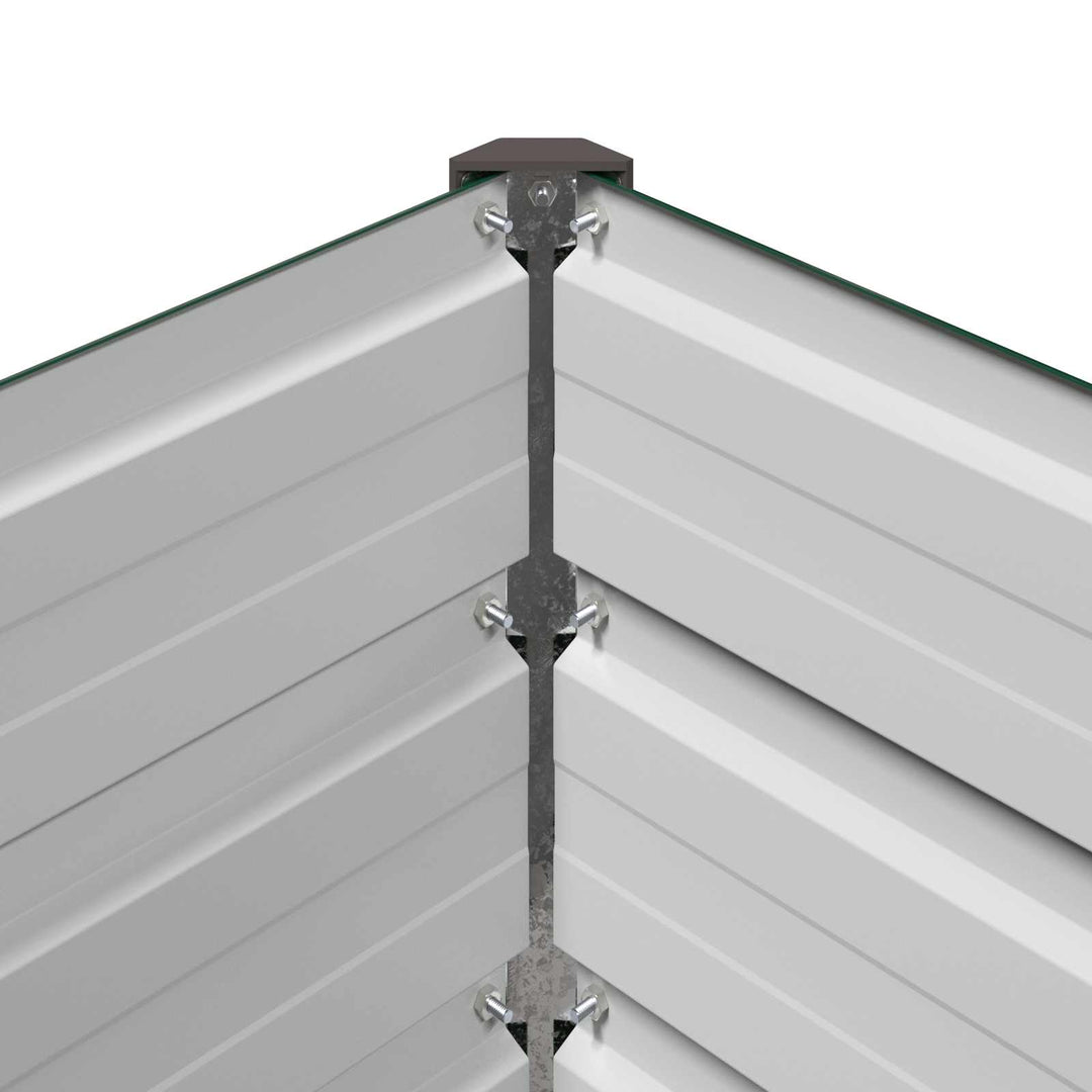 Hævet Havebed Grøn 320 x 80 x 55 cm koldvalset stål